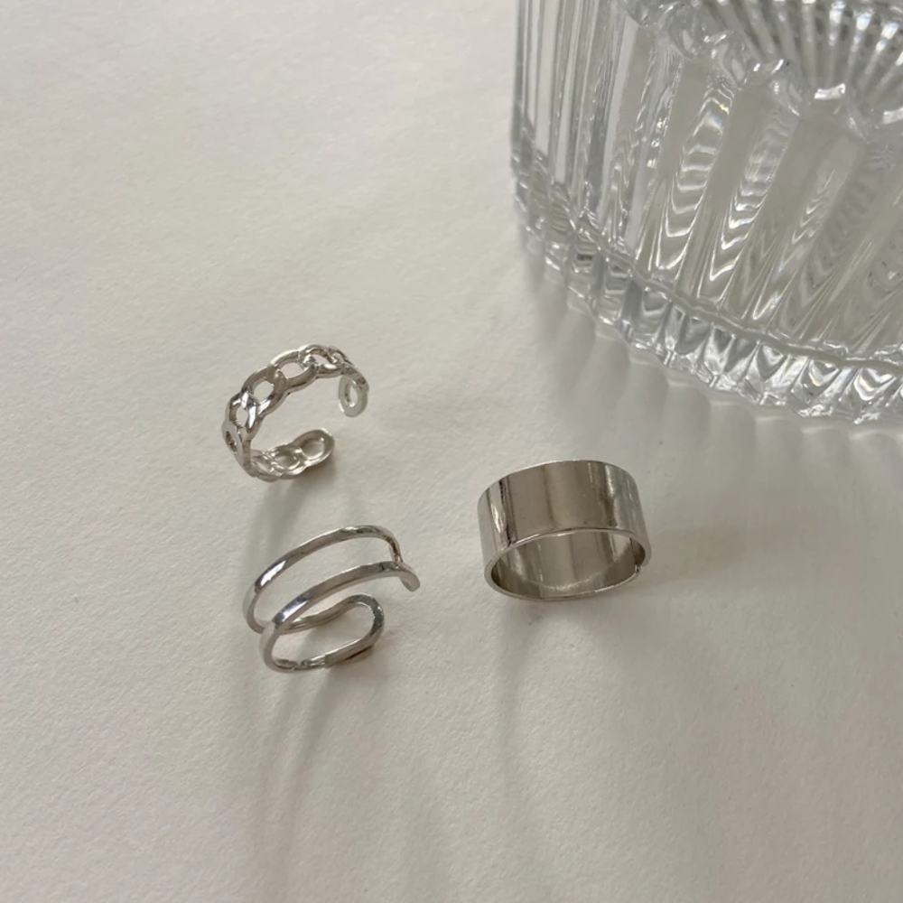 💎✨ Silver Ring Set - Picture 3 of 7